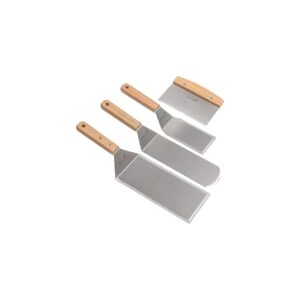 Premium Stainless Steel Spatula Set for Cast Iron and Flat Top Griddle Cooking