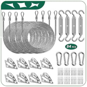 Premium Stainless Steel Sun Shade Sail Hardware Kit for Deck Railing Installation