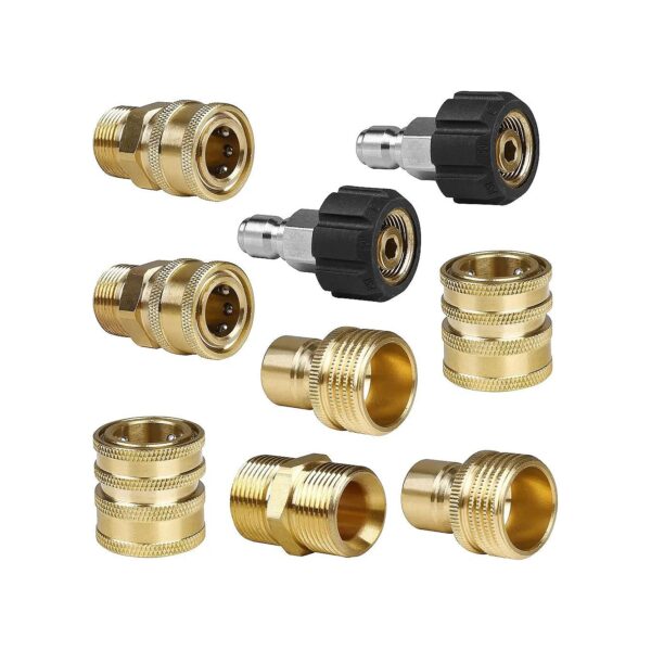 Pressure Washer Hose Adapter Set with Quick Disconnect and Conversion Fittings