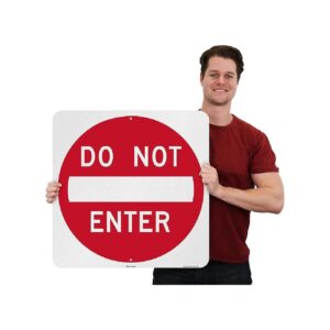 Printed Do Not Enter Graphics