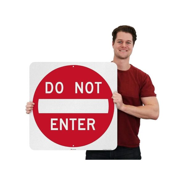 Printed Do Not Enter Graphics