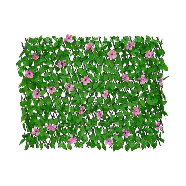 Private Outdoor Spaces with Expandable Faux Ivy Fencing Screen