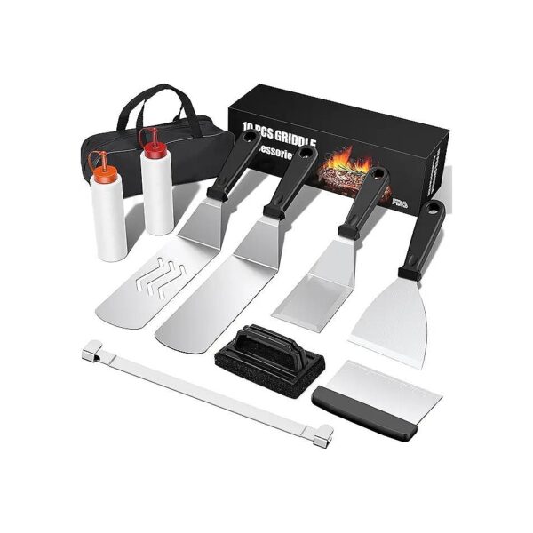 Professional Grilling Kit for Blackstone and Camp Chef Grill with Stainless Steel