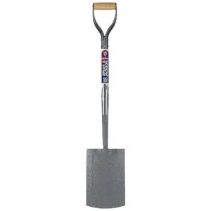 Professional Long Lipped Digging Spade with Forged Carbon Steel Head and Socket