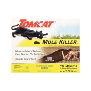 Professional Mole and Rodent Control using 10 Count Worm-Like Baits