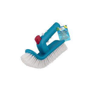 Professional Pool Step and Corner Cleaning Brush with Adjustable Handle Rotation