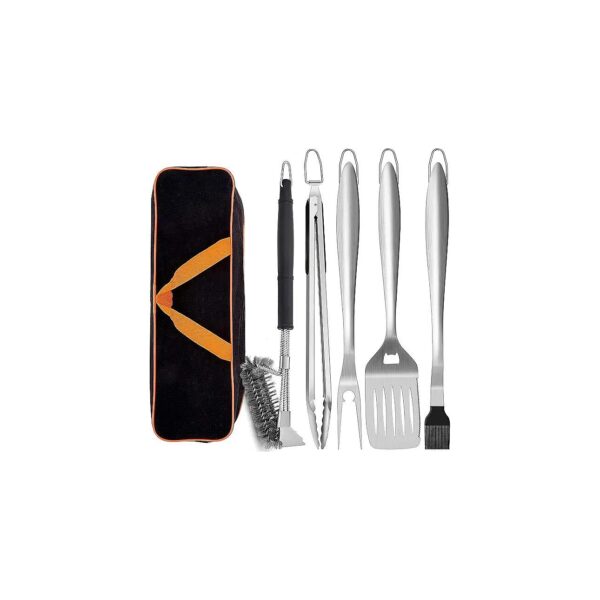 Professional-grade 6-piece BBQ Grill Tool Set for Smooth Cooking