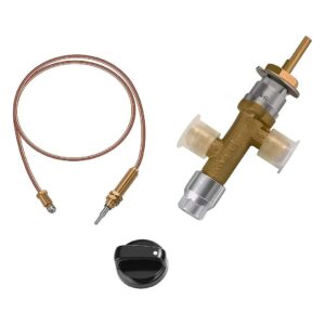 Propane Gas Fire Pit Replacement Kit Including Control Valve for Low Pressure Leak Repair