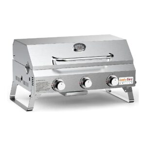 Propane Gas Grill with 3 Burners and Adjustable Air Vent for Perfect Grilling