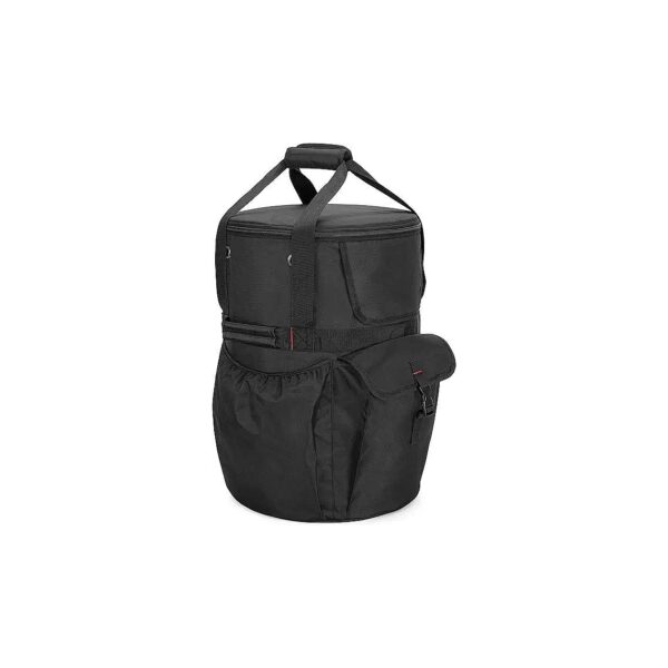 Propane Gas Tank Bag with Carrying Straps and Pockets for Tool Storage, Black