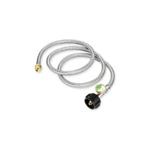 Propane Hose Adapter with Gauge for 1lb to 20lb Tank Connection