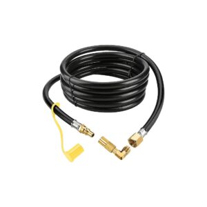 Propane Quick Connect Hose and Elbow Adapter for RV to Grill and Portable Fire Pits