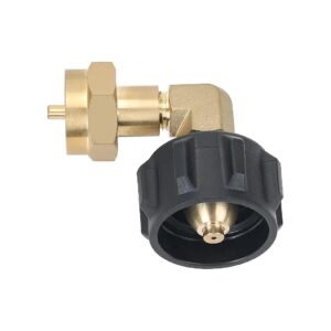 Propane Refill Elbow Adapter for 1 Pound to 40 Pound Tanks with Solid Brass Material