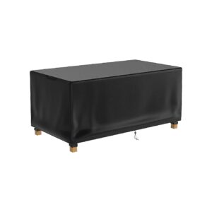 Protective Black Patio Table Cover 72x47x28 Inches for Rectangular Outdoor Furniture