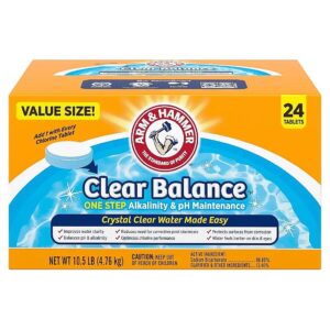 Pure ARM & HAMMER Baking Soda Pool Maintenance Tablets for Alkalinity and pH Balance