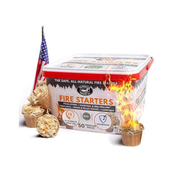 Purpose Fire Starter Pods for Fire Pit, BBQ, and Wood Stove Cooking