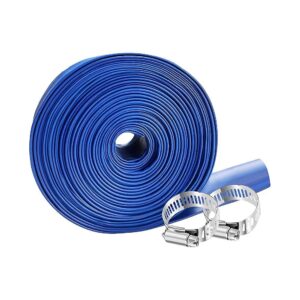 Pvc 2 Inch x 100ft Heavy Duty Lay Flat Pool Backwash Hose for Efficient Water Drainage