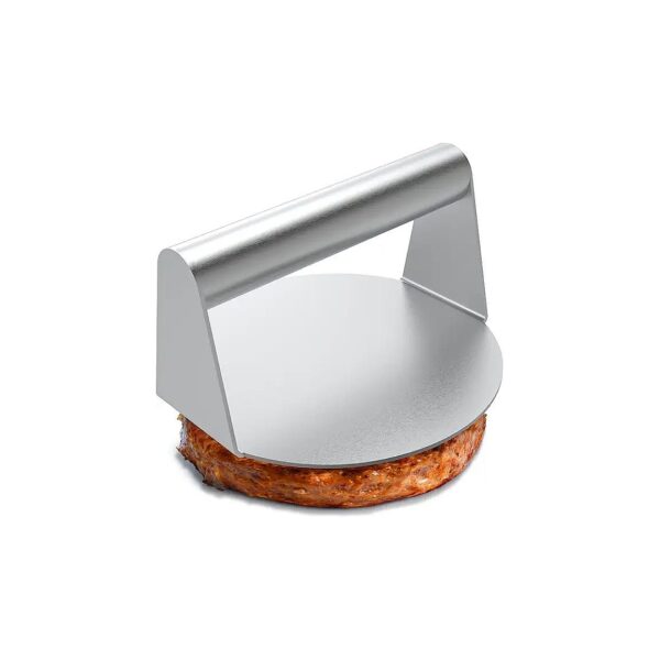 Quality 304 Stainless Steel Burger Grill Press with Flat Bottom and Smooth Surface