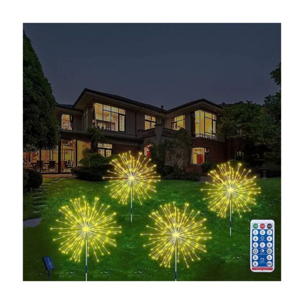 Quality 480 LED Solar Starburst Fairy Lights for Patio Party Decor with Copper Wire