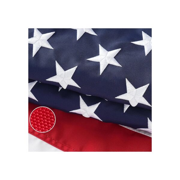 Quality American Flag 3x5 Ft Heavy Duty 420D Nylon Fade-Resistant with Embroidered Stars