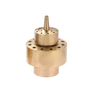 Quality Brass Nozzle Water Fountain Sprayer Head with Injector Effect for Garden Pond