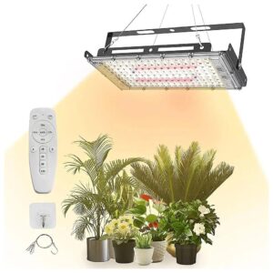 Quality Grow Light for Indoor Plants, 4-Hour Cycle Timing, Dimmable, Remote Control