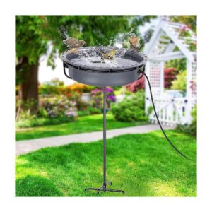 Quality Metal Bird Bath Bowl with Sturdy Bracket for Hummingbirds and Birds Outdoor Use