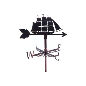 Quality Metal Wind Vane with Sailboat Design for Outdoor Gardens