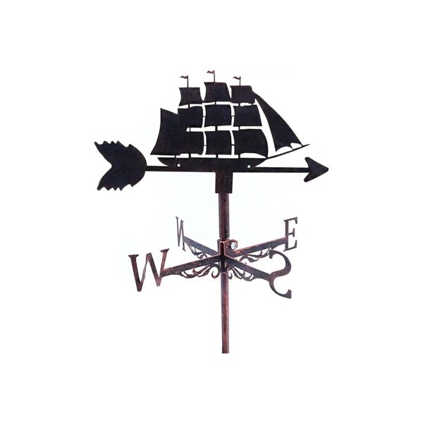 Quality Metal Wind Vane with Sailboat Design for Outdoor Gardens