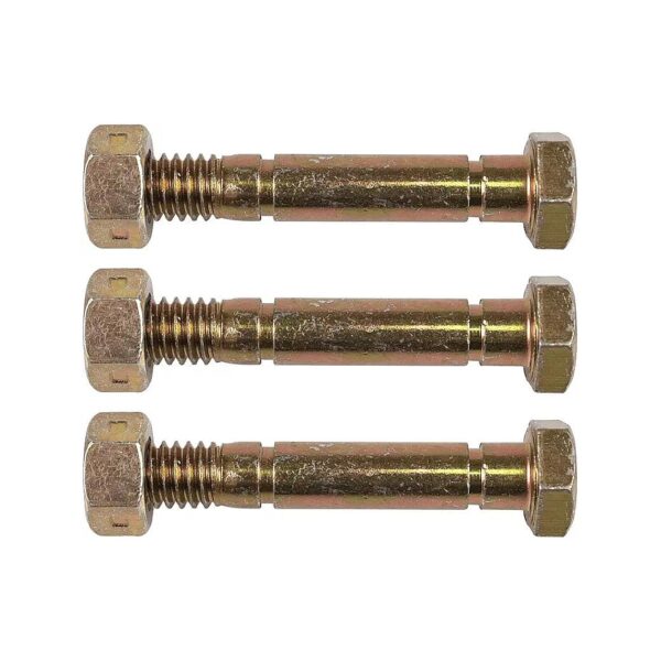 Quality Snow Blower Shear Bolts 3-Pack with Hexagon Bolt Fastener