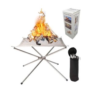 Quality Stainless Steel Fire Pit for Camping and Hiking