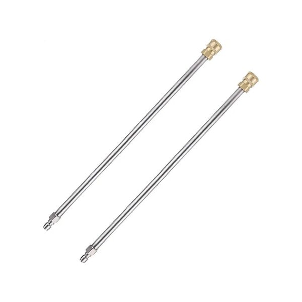 Quality Stainless Steel Pressure Washer Extension Wand, 2 Pack, 17 Inch, Quick Connect