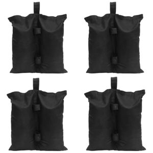 Quality Weight Bags for Patio Umbrellas and Canopy Tents - Black - 4 Pcs/Pack