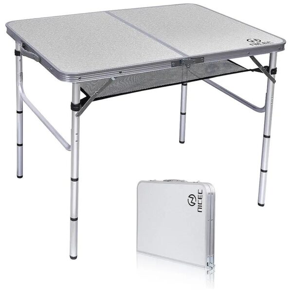 Quality and Sturdy Folding Card Table with Carry Handle for Beach and Picnic Adventures