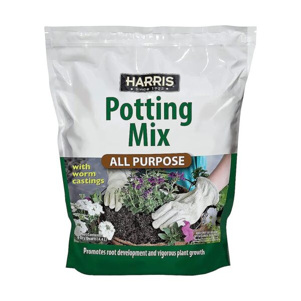 Quart Potting Soil with Worm Castings and Essential Nutrients for Prolific Plant Growth