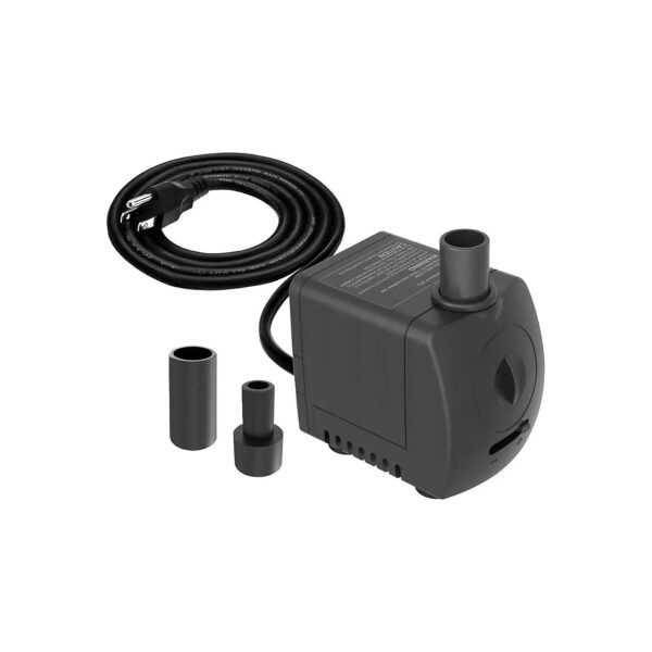 Quiet and Energy-Efficient 150GPH Submersible Pump for Fountains, Ponds, and Hydroponics