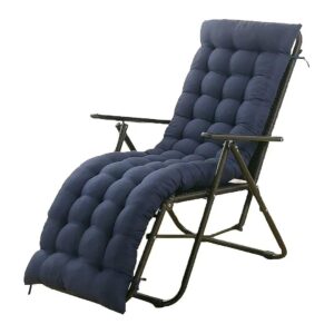 Quilted Navy Blue Outdoor Furniture Cushion with Pearl Cotton and Sanding Surface