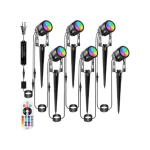 RGB LED Landscape Lighting Kit for Garden House Outdoor Lawn with Remote Control