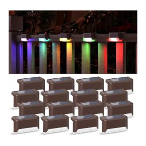 RGB Multicolor Solar Deck Lights for Stairs and Fences