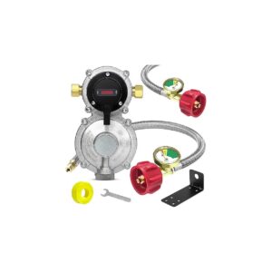 RV Propane Regulator with Two Tanks and Automatic Switching for Uninterrupted Gas Supply