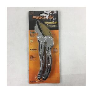 Ratchet Pruning Shears with Titanium An