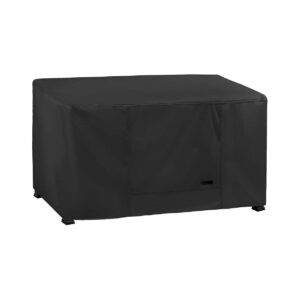 Rectangle Outdoor Fire Pit Table Cover Waterproof Heavy Duty Black Propane