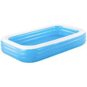 Rectangular Inflatable Family Pool with 3 Equal Rings