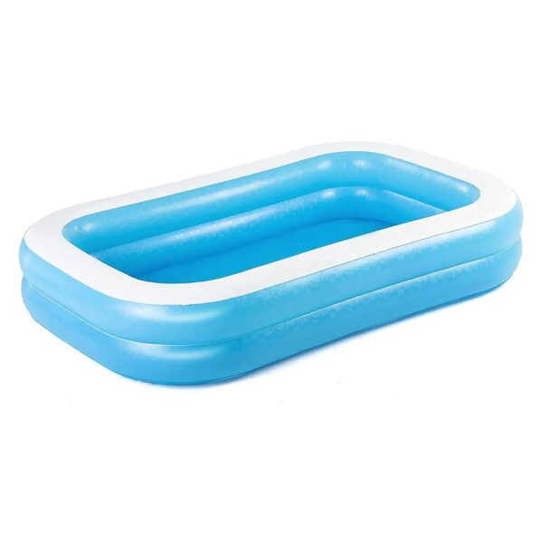 Rectangular Inflatable Pool for Kids Ages 6 Plus with Easy Setup