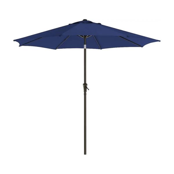 Rectangular Navy Blue Outdoor Table Umbrella for Patio, Pool, or Garden Shade