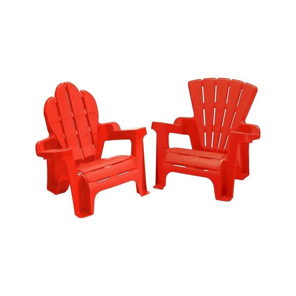 Red Adirondack Chairs for Children with Portable and Stackable Design