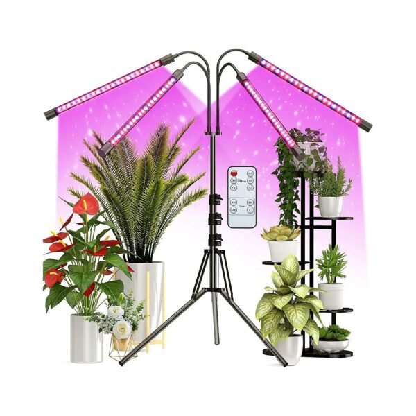 Red Blue Spectrum LED Grow Light with Stand for Indoor Plants