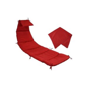 Red Hanging Lounge Chair Replacement Cushion and Umbrella Fabric with Furniture Ties