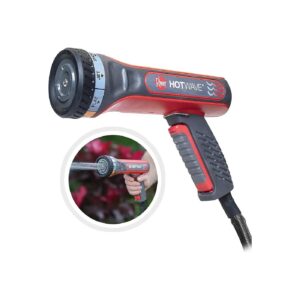 Red Heated Hose Nozzle Sprayer with Water Pressure Control and Heated Water