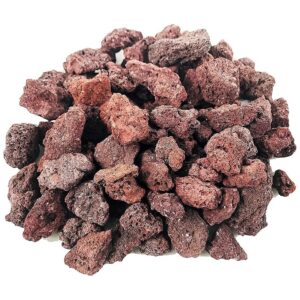 Red Lava Rocks for Outdoor Fire Pits and Fireplaces Decoration